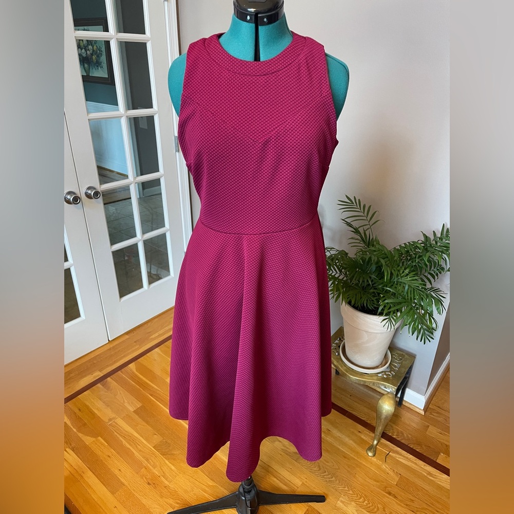 ASOS Sleeveless Raspberry Dress Midi